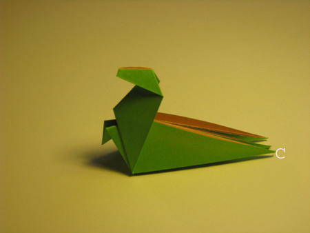 Динозавр оригами в фото