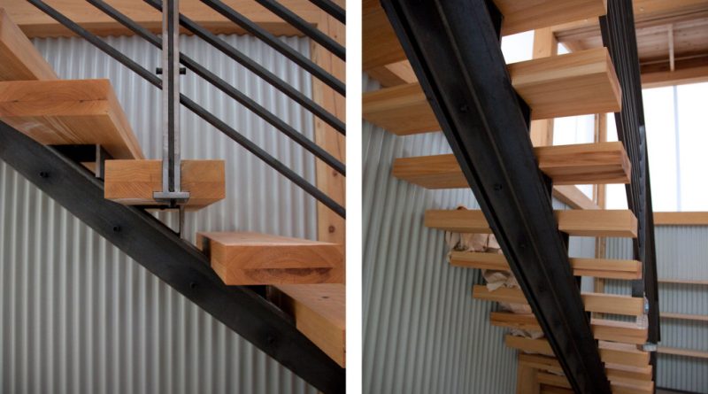 Особенности отделки металлической лестницы деревом: выбор материала и технология проведения работ в фото