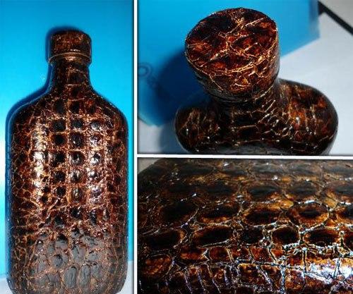 Имитация змеиной кожи с помощью яичной скорлупы в фото