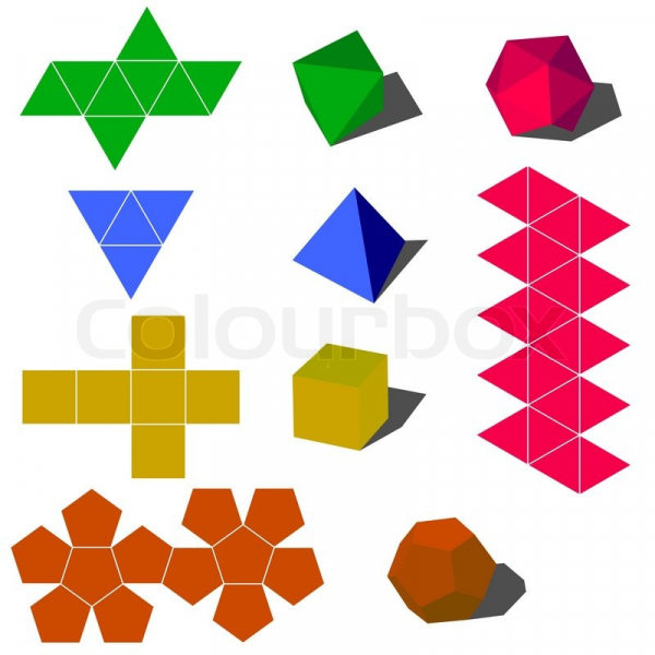 Геометрические фигуры из бумаги: делаем поделку в технике оригами в фото