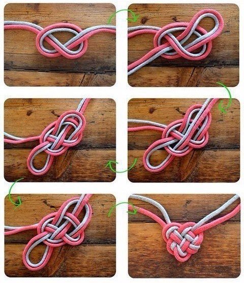 Кельтский узел удачи — схема плетения в фото