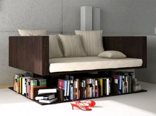 «Книжный» диван в фото