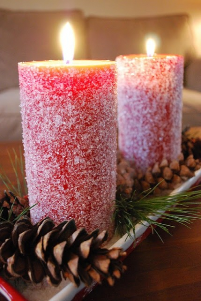 Красивые декоративные свечи своими руками — подборка идей в фото
