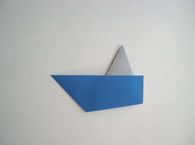 Простое оригами Лодка в фото