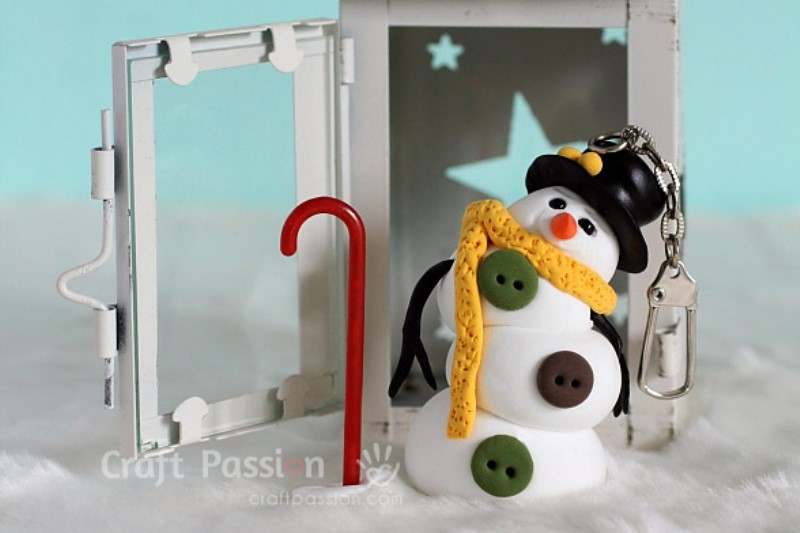 Снеговик из полимерной глины: мастер-класс с фото и видео в фото