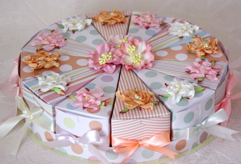 Торт из картона своими руками с пожеланиями