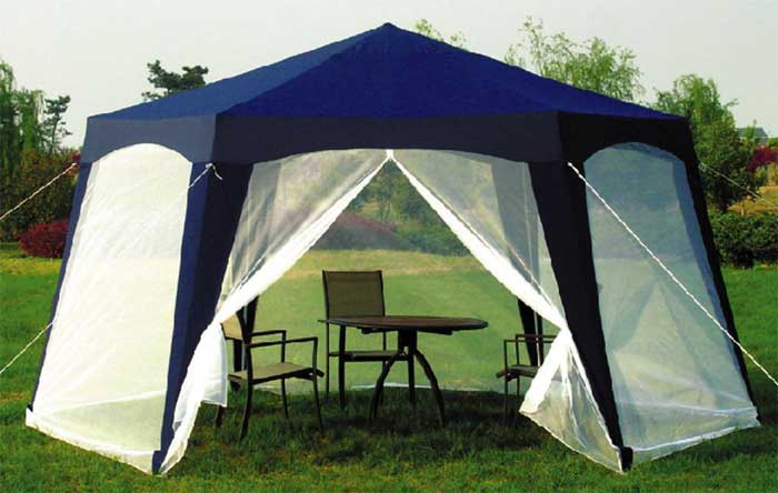 Садовые шатры и беседки — легкие удобные конструкции в фото