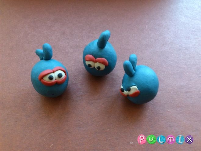 Мастер-класс «Красная птичка Angry Birds из пластилина пошагово»: