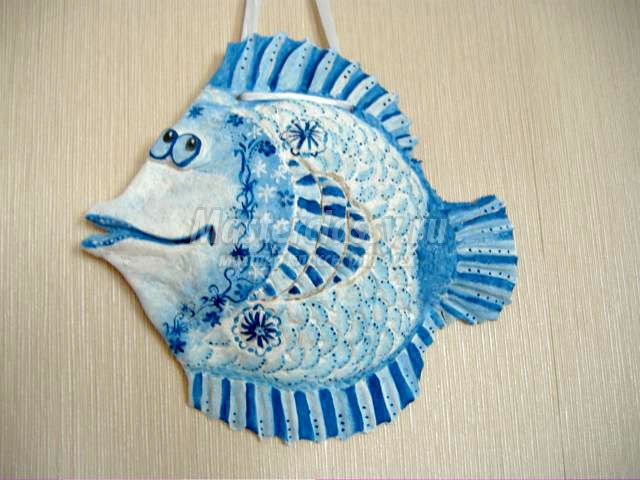 Рыбка из соленого теста своими руками с фото шаблонов в фото