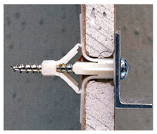 Дюбель для гипсокартона – крепежное изделие №1 в фото