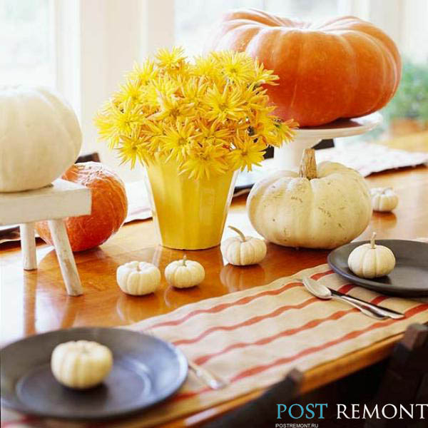 Осенний декор для дома в фото