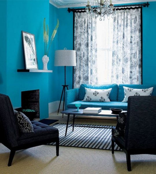 Голубая гостиная — 110 фото необычного сочетания голубых оттенков в гостиной в фото
