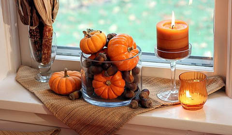 Осенний декор для дома в фото