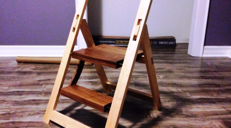 Табурет с трансформацией в лестницу – универсальный стул или два предмета в одном в фото