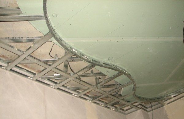 Потолок из гипсокартона своими руками: особенности монтажа в фото