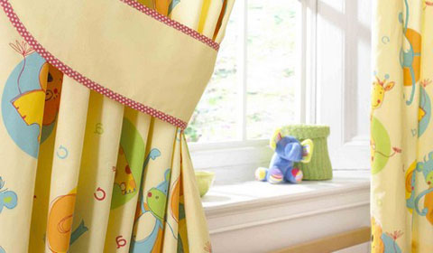Дизайн штор для детской комнаты в фото