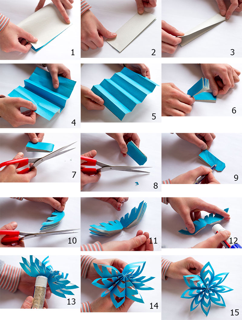 Как сделать бумажные снежинки для дома
