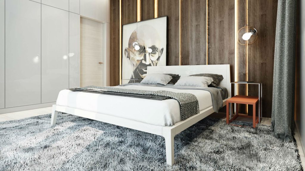 Dizajn spavaće sobe - jednostavan interijer