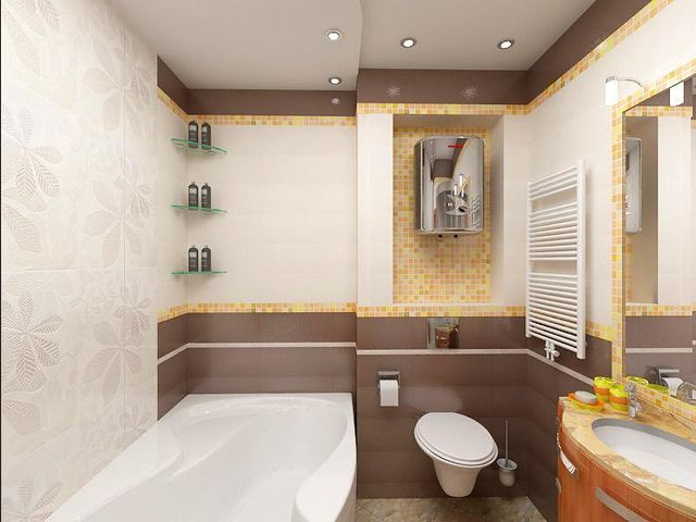 Дизайн ванной комнаты 6 кв. м