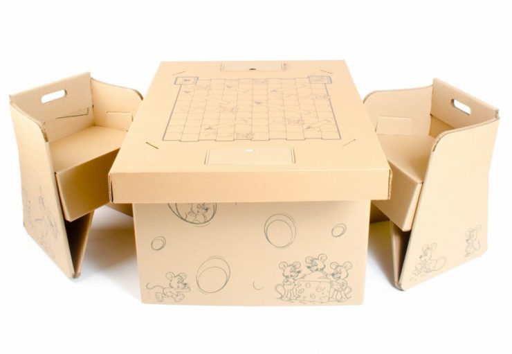 Мебель из картона: инструкция, мастер класс, фото примеры, хитрости сочетания