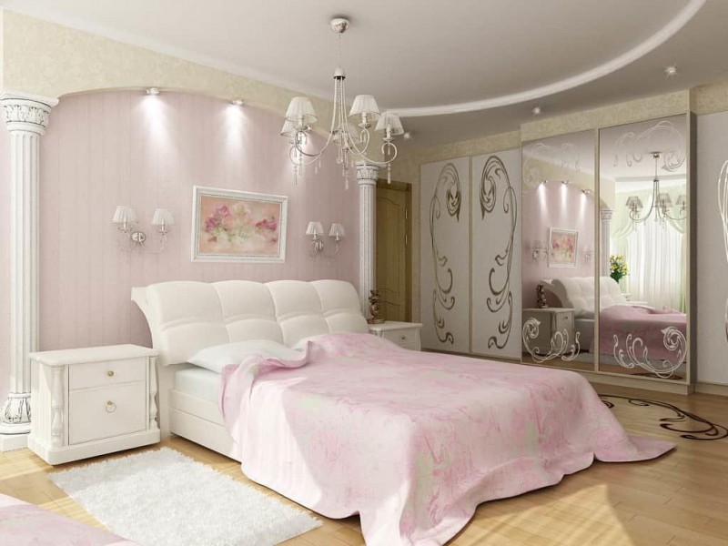 Розовые обои: в интерьере, какие подойдут, фон, с какими сочетаются, фото, цвет белый в комнату, шторы серо розовые в спальню, видео 