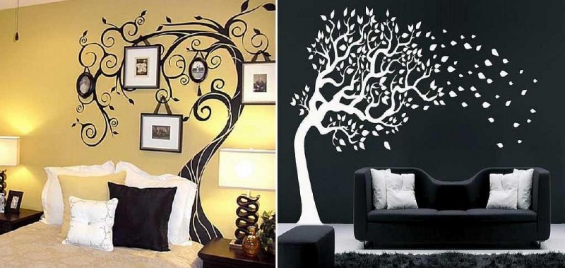 Деревянные обои: под дерево, для стен в интерьере, фото с рисунком в деревенском доме, наклейки, имитация изображения, доски, сочетание, видео