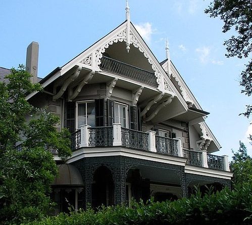 [обзор интерьера и экстерьера] Дом Сандры Буллок в викторианском стиле (Новый Орлеан)