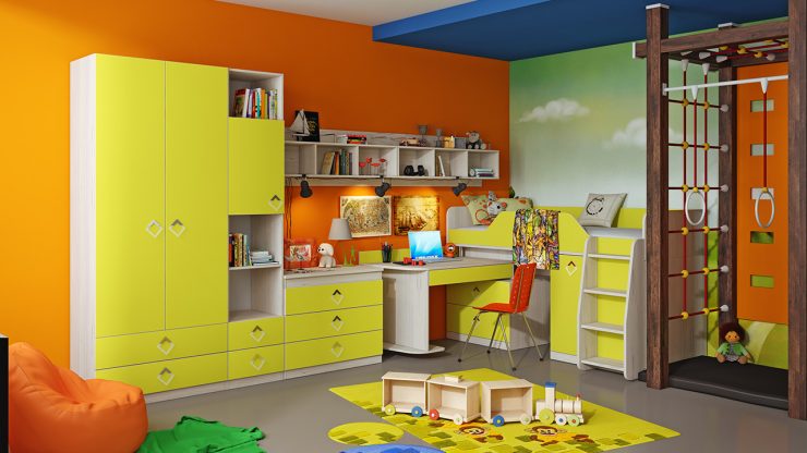 Шкаф в детскую комнату - какой выбрать? 100 фото красивых моделей в интерьере детской.