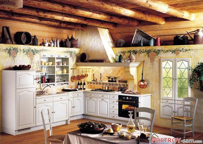 Кухня в деревенском стиле - дизайн, оформление, фото