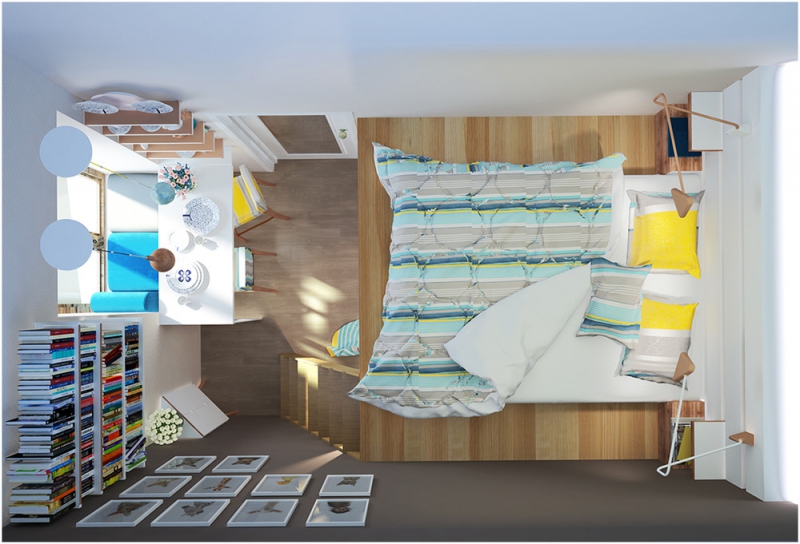 	Квартира в 10 кв. м: компактный и яркий дизайн