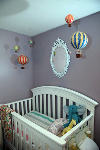 Воздушные шары в декоре детской комнаты на радость малышам