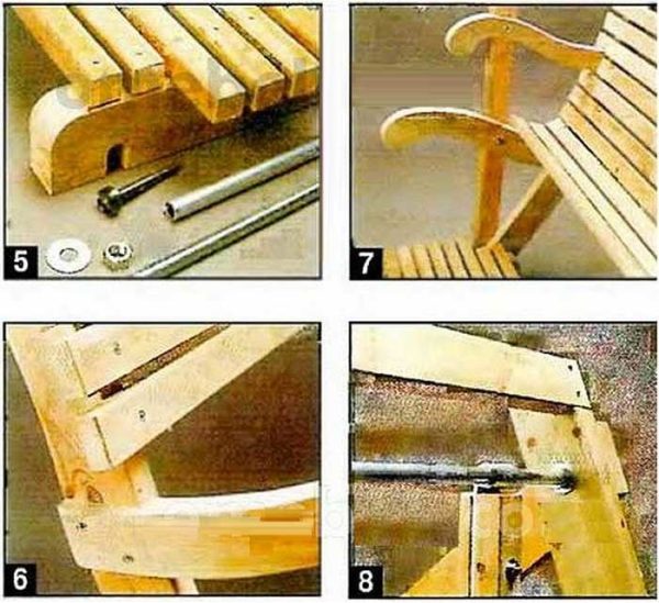 Как сделать качели из дерева и металла