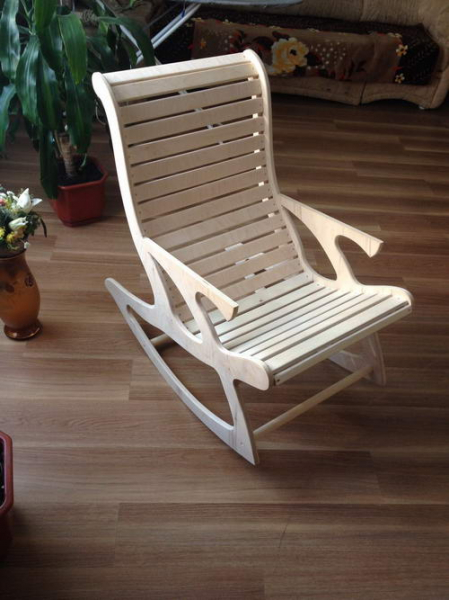 Кресло-качалка из фанеры, чертежи для изготовления