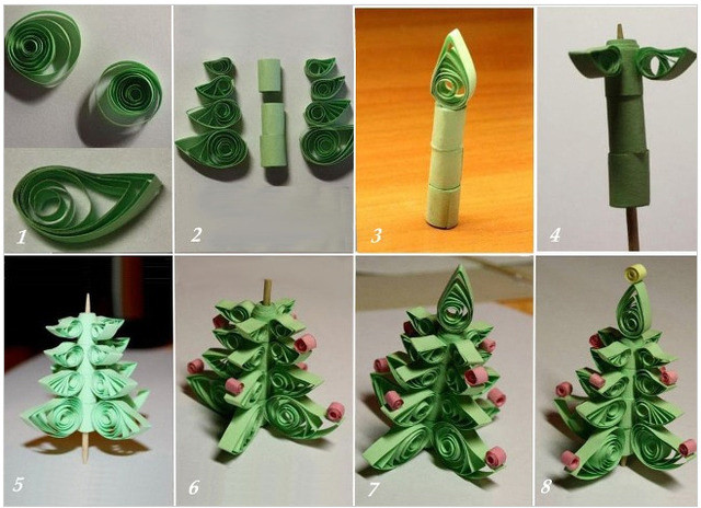 Объемная елка из бумаги своими руками: схемы с фото и видео