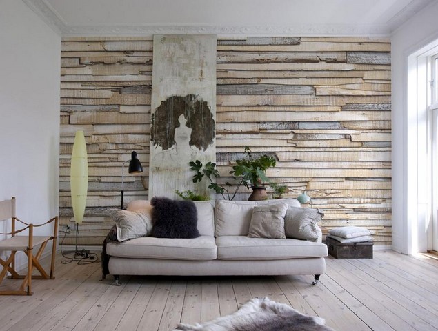 Деревянная стена в интерьере — советы по созданию эко-стиля (38 фото)