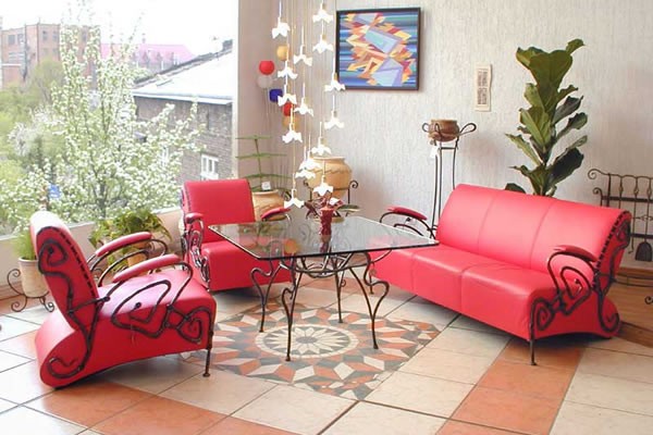 Использовании кованой мебели в интерьере квартиры и загородного дома (65 фото)