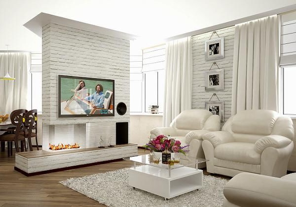 Белые стены в интерьере квартиры и дома (47 фото)