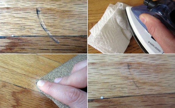 Как убрать царапины на мебели в домашних условиях
