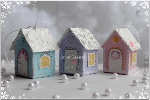 Поделки зимнего домика своими руками: вышивка крестом с фото