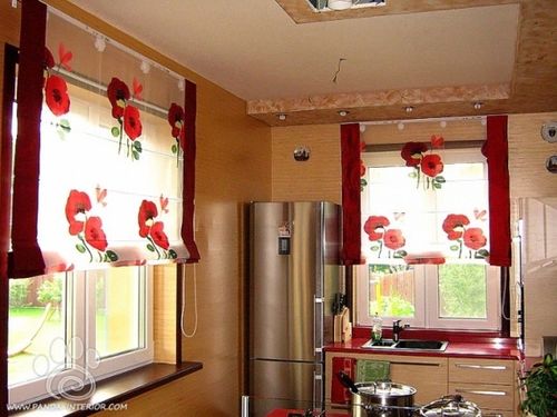 Как самостоятельно пошить шторы на кухню
