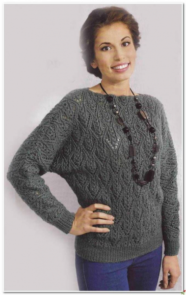 Женский свитер спицами со схемами: как вязать с фото и видео