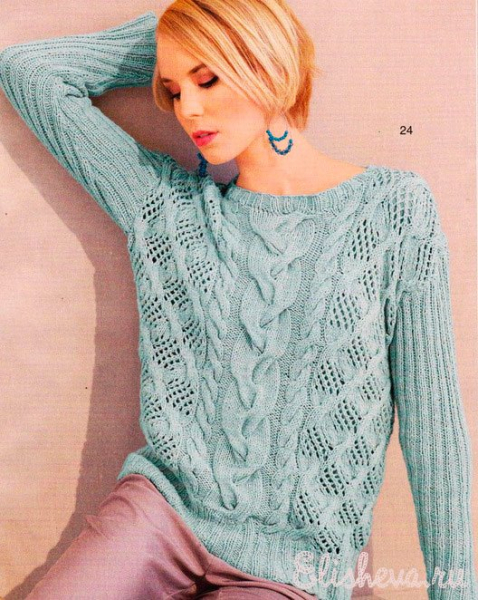 Женский свитер спицами со схемами: как вязать с фото и видео