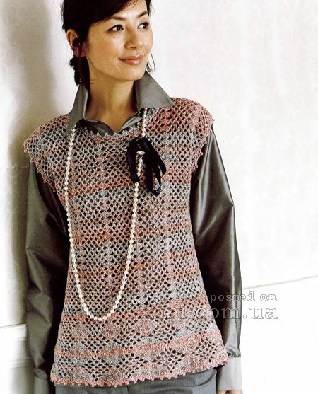 Женская безрукавка, вязанная спицами: описание с фото и видео
