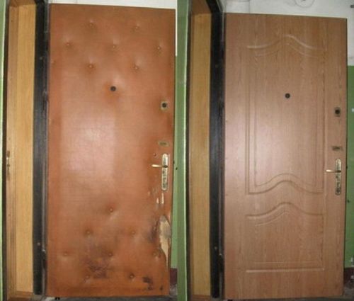 Способы реставрации входной металлической двери