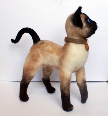 Мастер класс по валянию из шерсти игрушечного кота от автора Ларисы Ивановой
