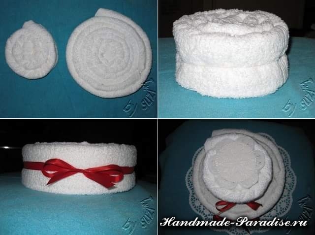 Как сделать торт из полотенец