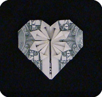 Оригами из денег: рубашка с галстуком и цветы со схемой и видео