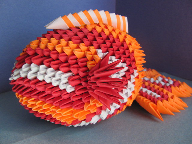 Оригами: рыбка для детей со схемой с фото и видео