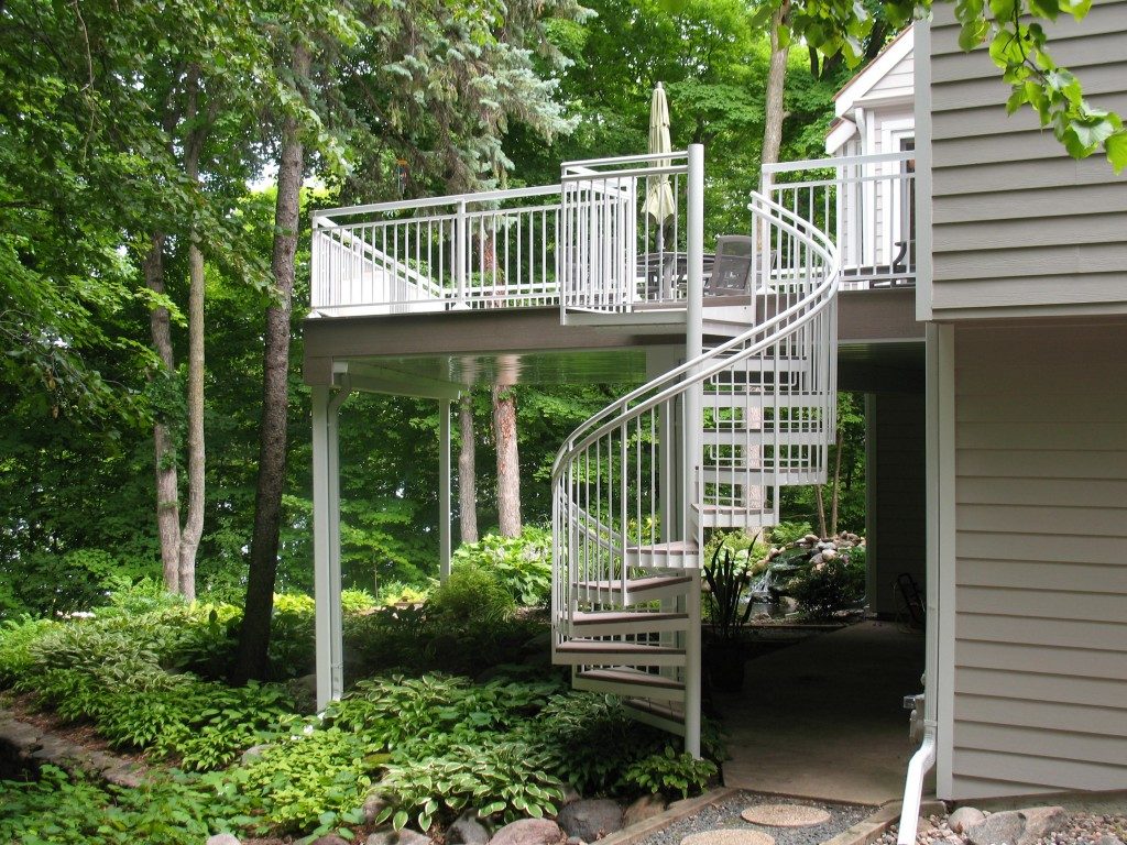 Contemporary Spiral Staircase Outdoor