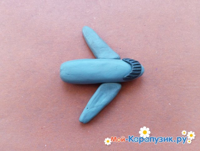 Самолет из пластилина: пошаговая инструкция с фото